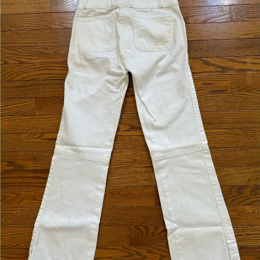 Tory Burch white Flared Cropped Jeans Size 23 - Picture 5 of 7